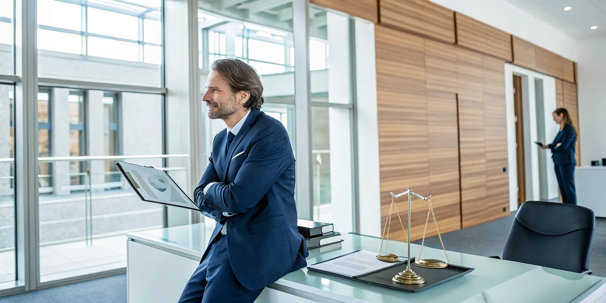 A crash lawyer reviews documents to build a strong accident claim.
